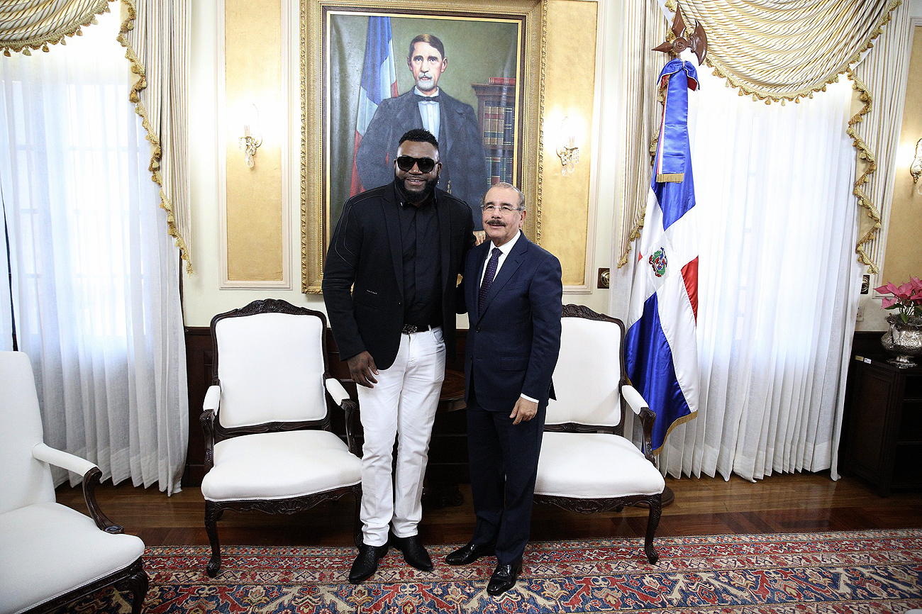 David Ortiz visita a Danilo Medina