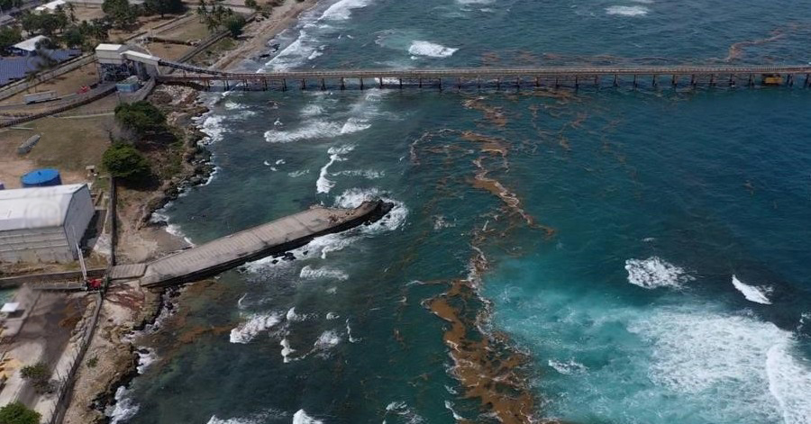 Sargazo afecta operación de Itabo I y II