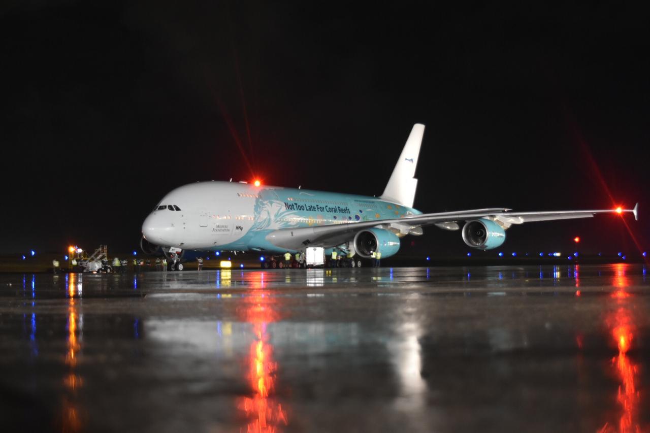 El avión de pasajeros más grande del mundo aterriza en República Dominicana