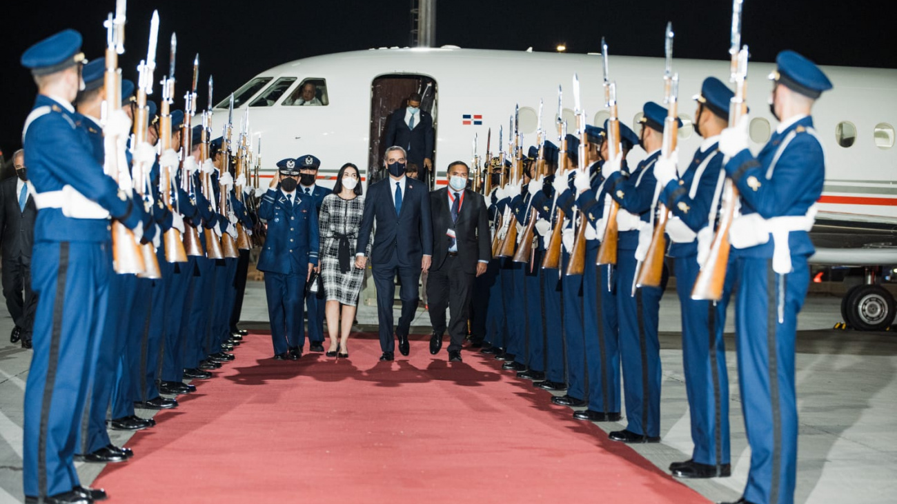 Presidente Abinader llega a Santiago de Chile
