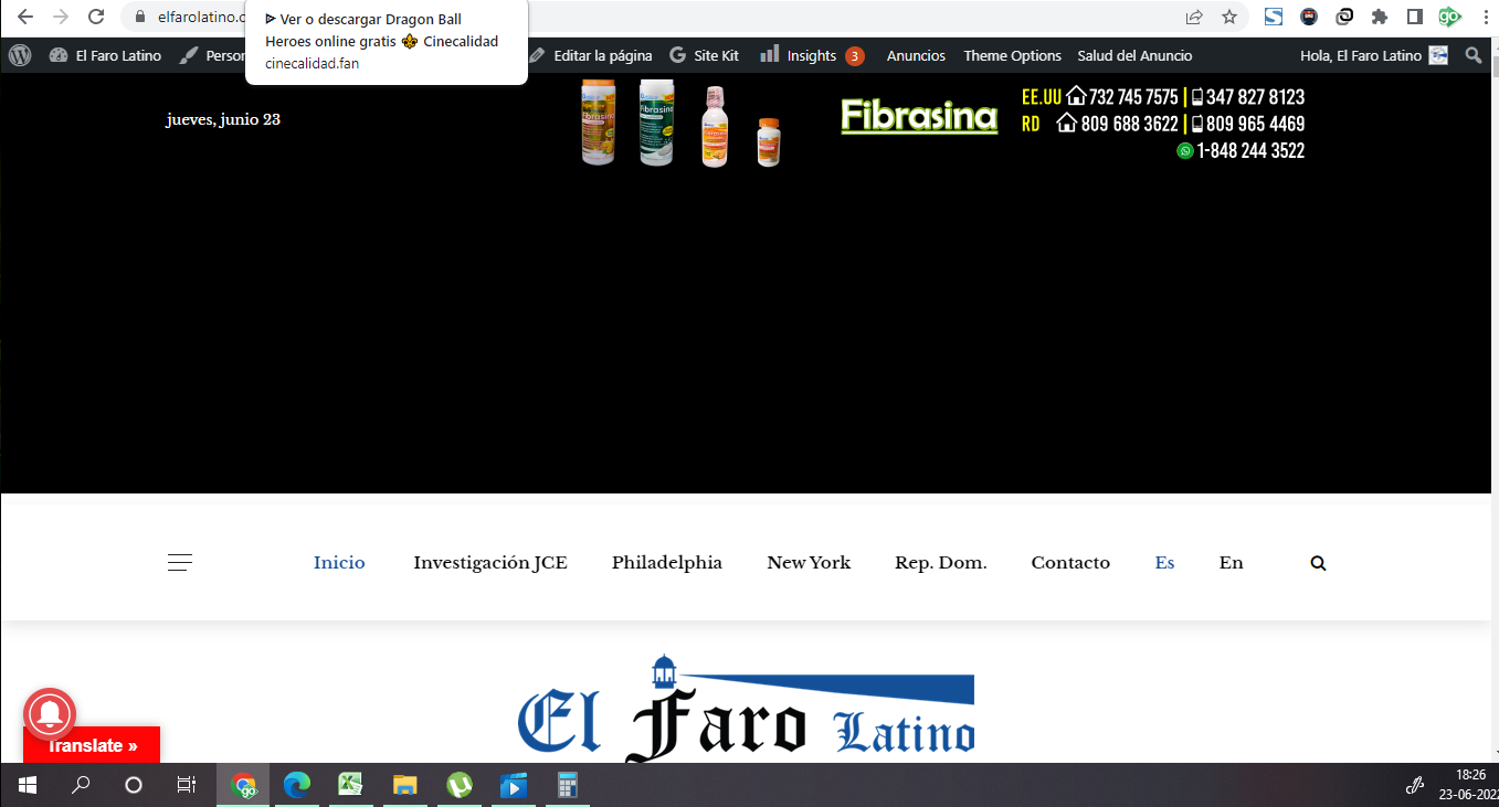 Hackean periódico El Faro Latino
