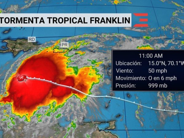 República Dominicana en alerta ante el paso de la tormenta tropical Franklin