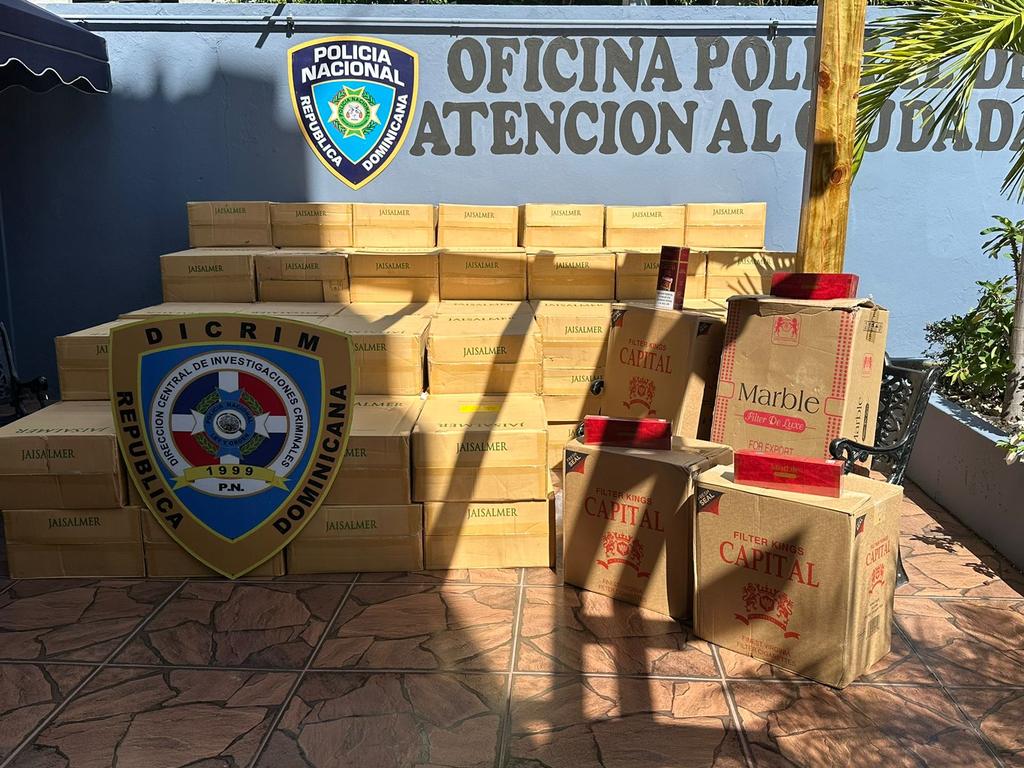 Policía ocupa más de 500 mil cigarrillos introducidos al país de contrabando