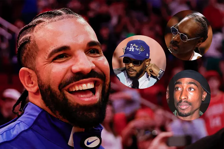 Drake usa IA para recrear voces de Tupac y Snoop Dogg en ‘tiraera’ contra Kendrick Lamar