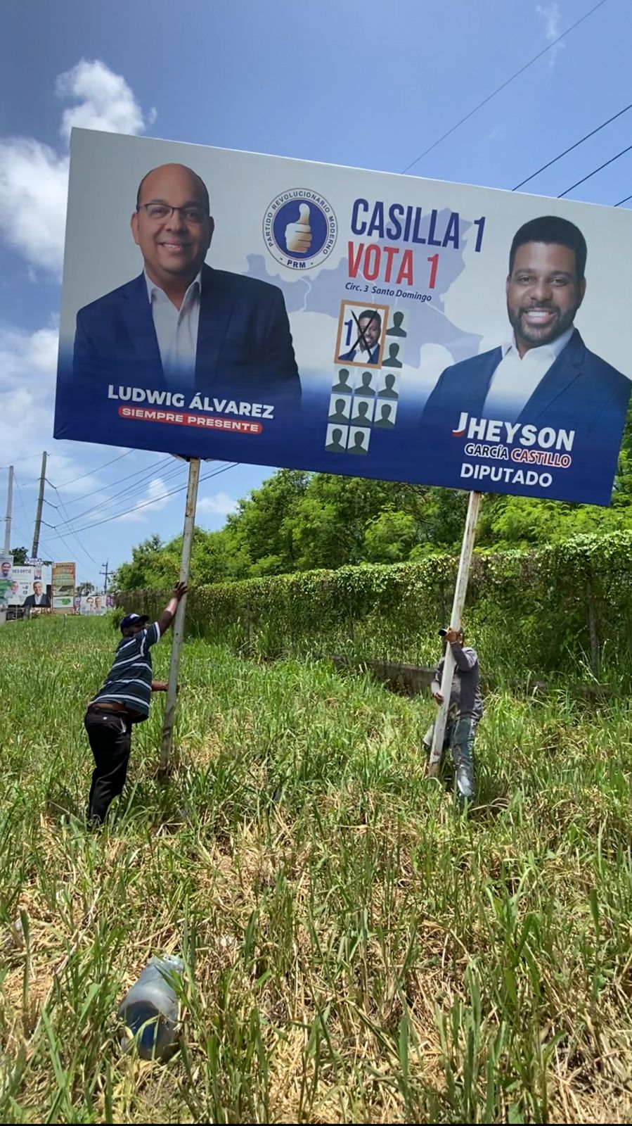 Ludwig Álvarez inicia jornada de desmonte de propaganda en apoyo a Jheyson García