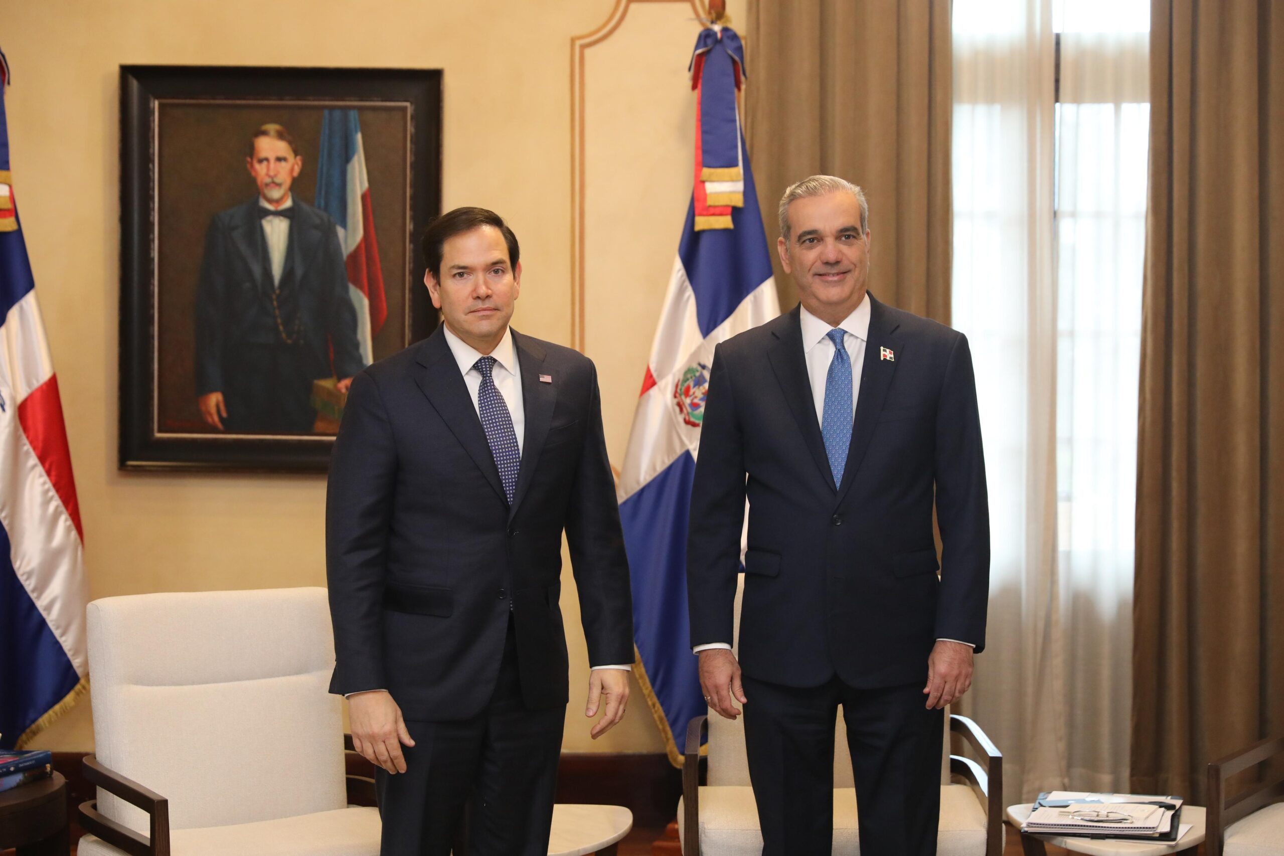 Presidente dominicano recibe al secretario de Estado de los Estados Unidos