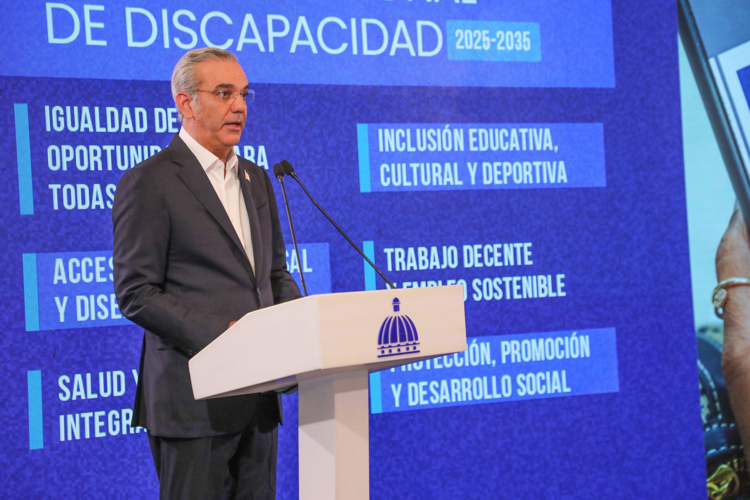 Presidente Luis Abinader presenta Plan Nacional de Discapacidad 2025-2035