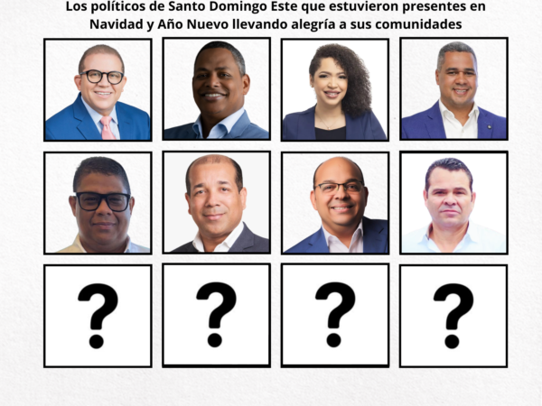 Pocos políticos dieron la cara en Santo Domingo Este en Navidad y Año Nuevo