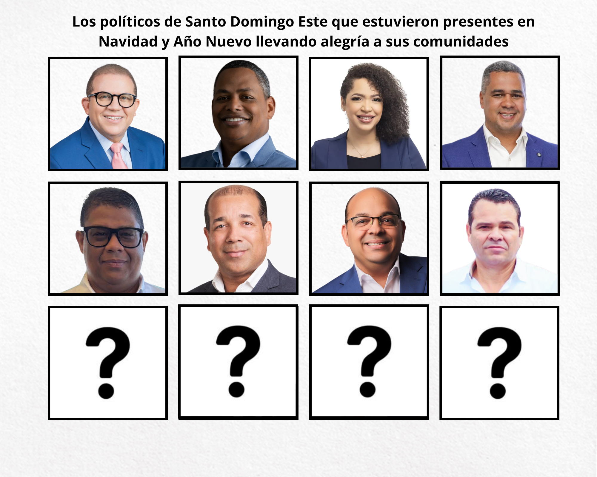 Pocos políticos dieron la cara en Santo Domingo Este en Navidad y Año Nuevo