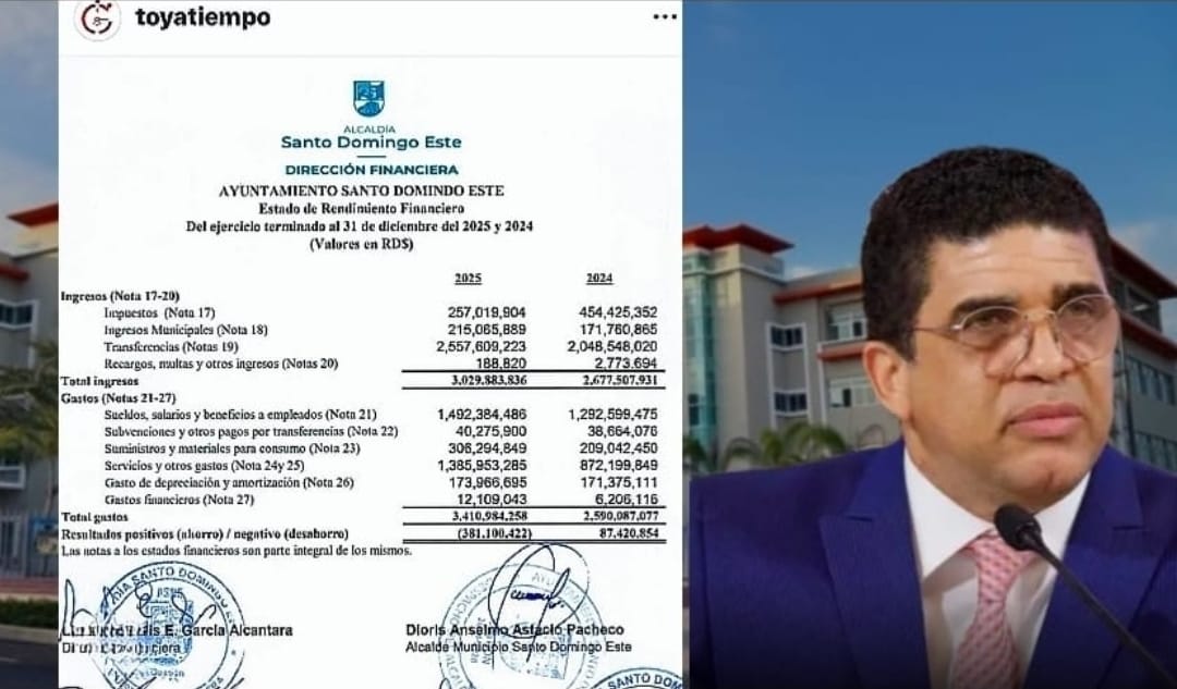 Danilo Mesa denuncia endeudamiento millonario en el Ayuntamiento de Santo Domingo Este