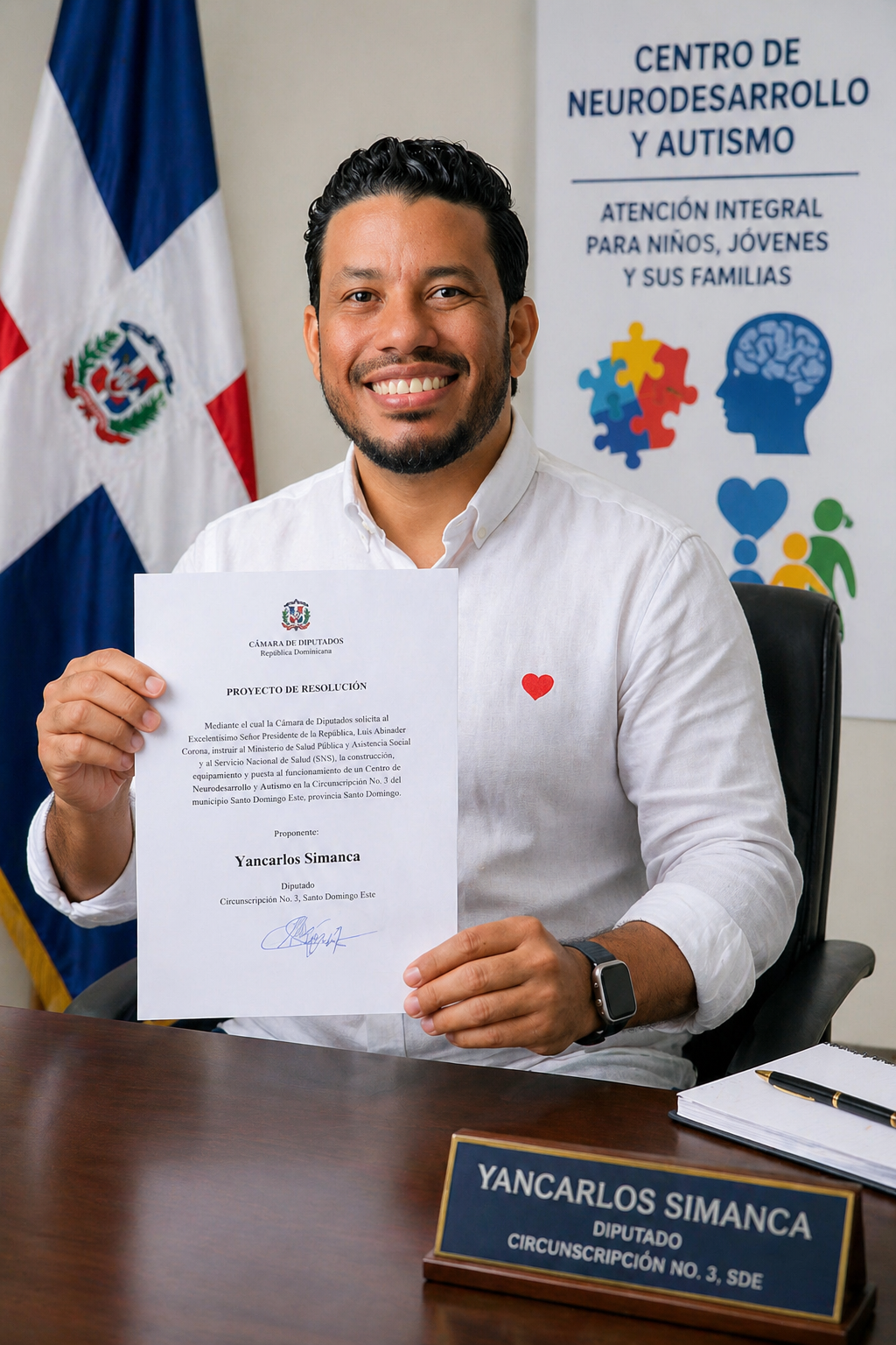 Diputado solicita construcción de un centro de neurodesarrollo y autismo en SDE