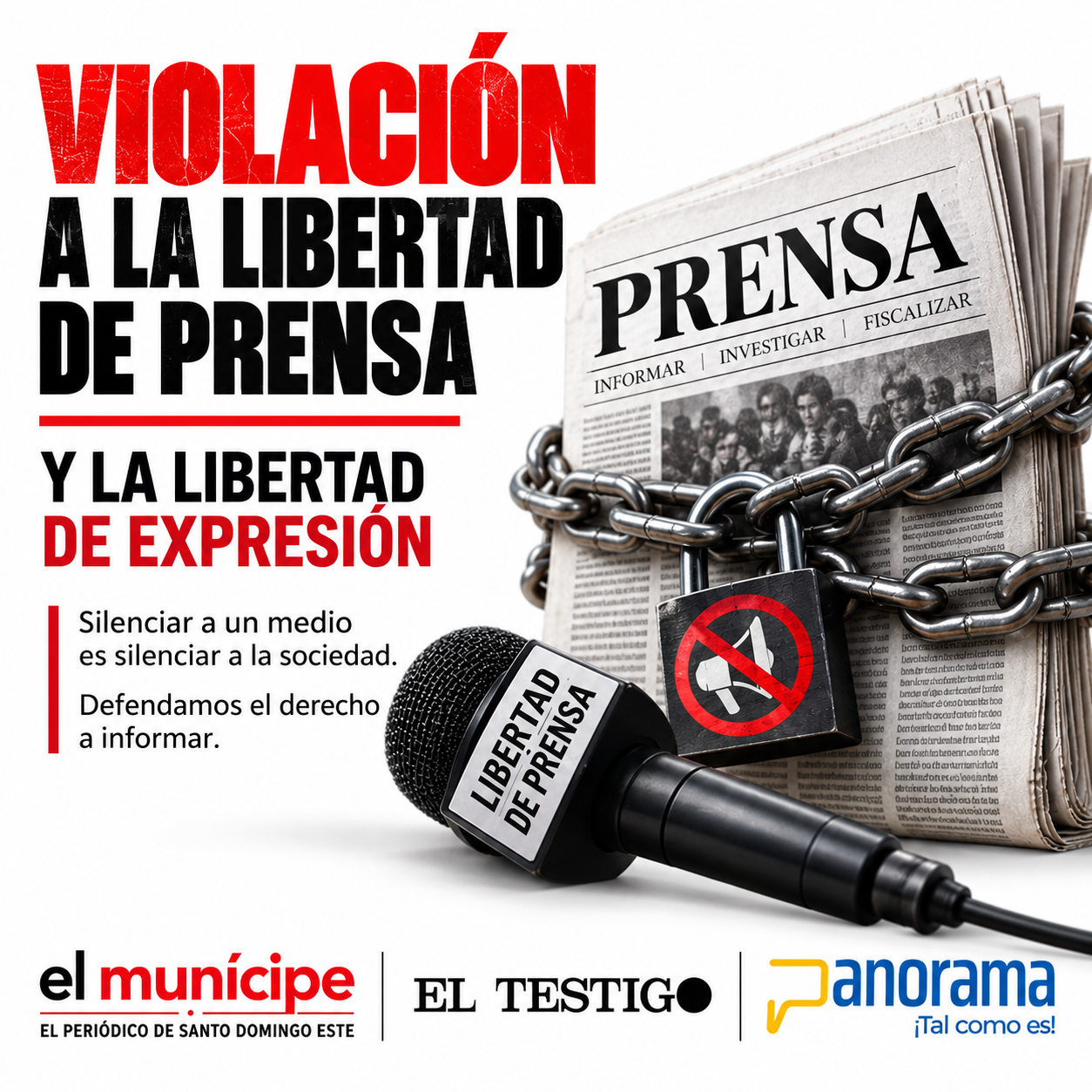 El Munícipe se suma a El Testigo y respalda a Panorama ante denuncia