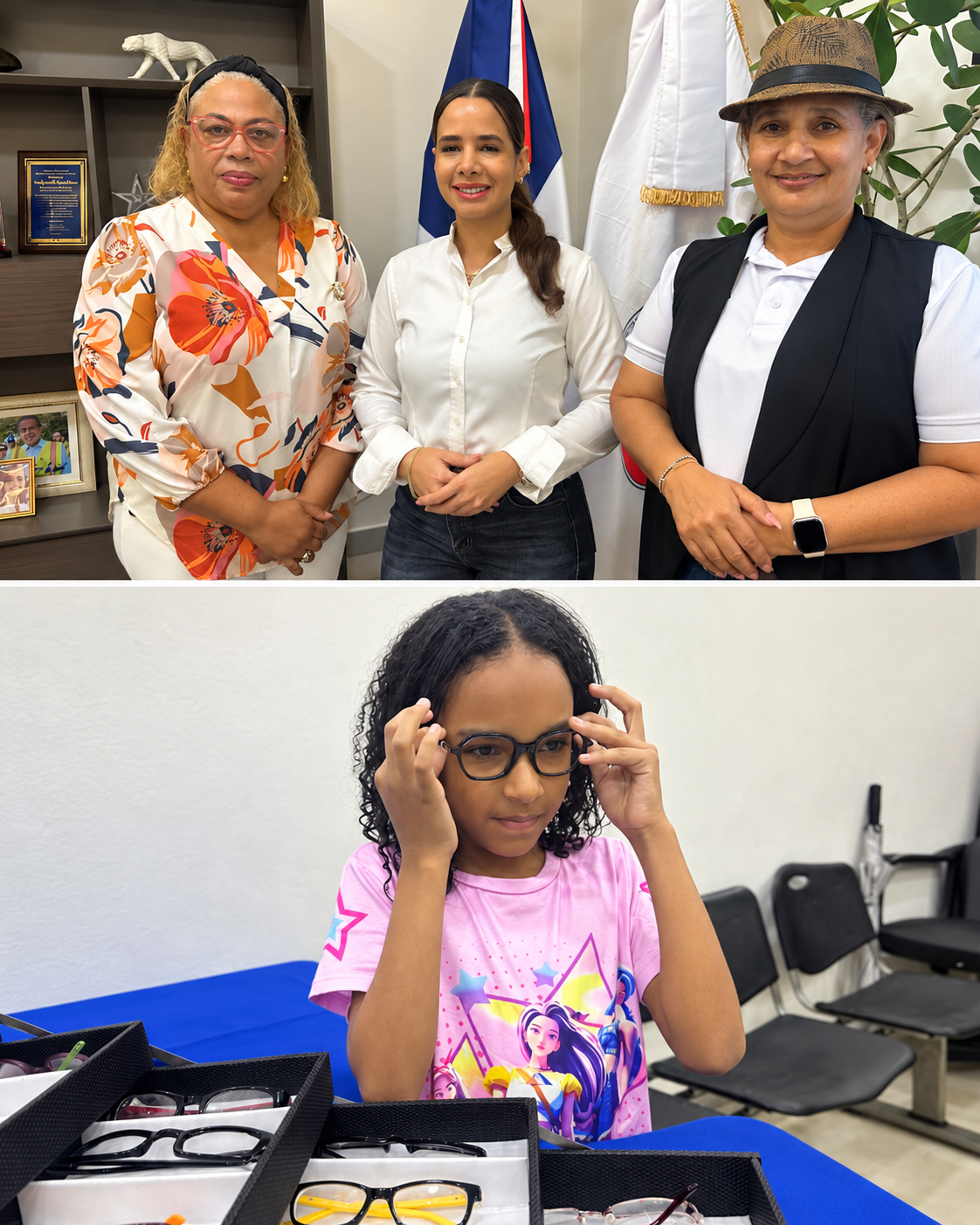 Junta Municipal de San Luis realiza operativo de salud visual para niños de la comunidad